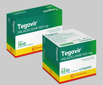 Tegovir 500 Mg 10 Comp    Venc 04/2026   Stock 2
